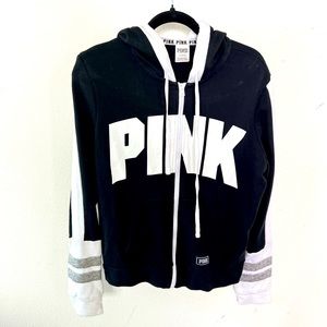 PINK zip up sweatshirt Size L